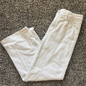 Old Navy wide leg white denim jeans